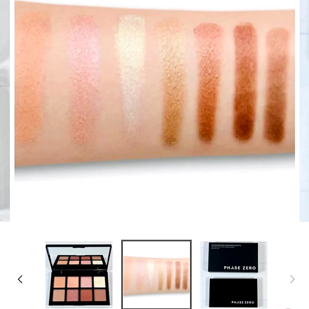 NIB Phase ZERO The 8 Essential Eyeshadow Palette w/ Mirror